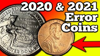 2021 ERROR COINS WORTH MONEY!! Modern Coins to Look for in pocket change!