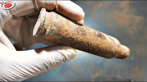 Antique Rusty Soviet heavy machine gun Bullet Case Restoration | ASMR Restoration