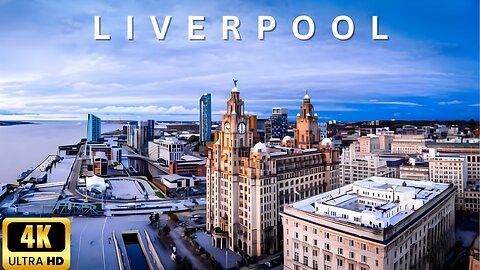 LIVERPOOL ENGLAND 4K BY DRONE - STUNNING AERIAL VIEWS OF THE CITY - DREAM TRIPS
