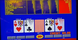 Video Poker: Deuces Wild Bonus Poker Progressive Session!