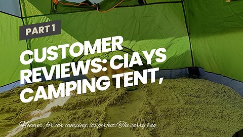 Customer Reviews: Ciays Camping Tent, Waterproof Family Tent with Removable Rainfly and Carry B...