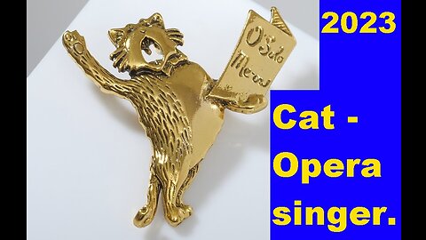 Cat-Opera singer. Funny Animal Videos.