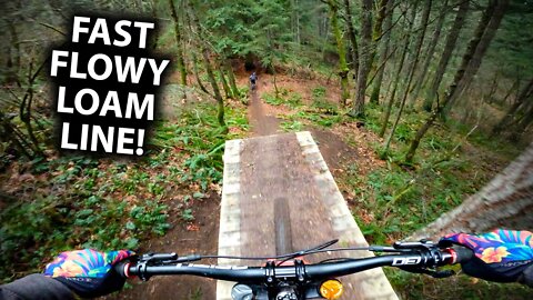 Riding and Mastering a SUPER FUN Trail ‘LOAM LINE’