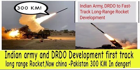 Indian army and DRDO Development first track long range Rocket,Now China -Pakistan 300KM In denger!