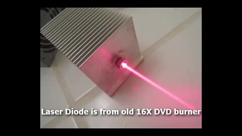 Powerful Homemade Burning Laser Built From Computer Parts