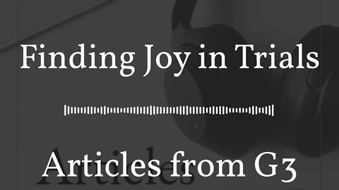 Finding Joy in Trials