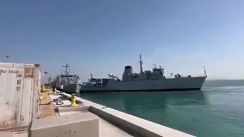 Oops… A British Ship Backs Into Another At A Port In Bahrain