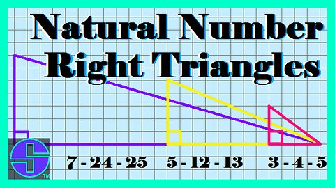 Natural Number Right Triangles