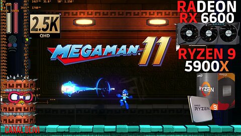 Mega Man 11 RX 6600 + R9 5900X + 64GB RAM CL16 Teste/Gameplay