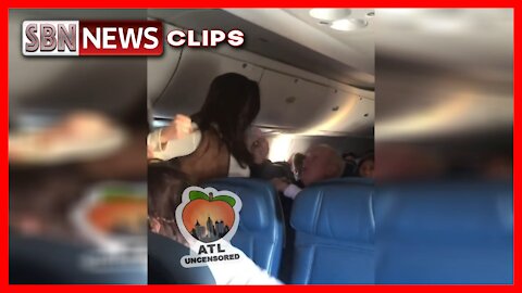 COVIDIOT MASKHOLE ASSAULTS A PASSENGER ON A PLANE FOR NOT PUTTING MASK ON - 5705