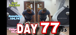 March 18th. 133,225 Push Ups challenge (Day 77)