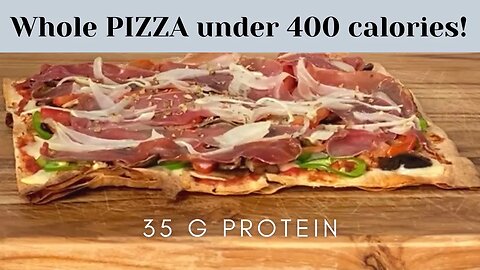 How to Make High Protein Healthy Pizza that tastes good - Low Calorie Pizza with pizza sauce