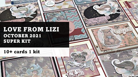 Love From Lizi | October 2021 SUPER kit | 10+ cards 1 kit