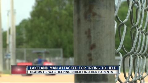 Lakeland father beats up 'good Samaritan'