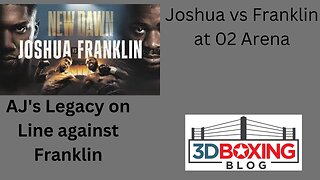 A lot on the Line in AJ VS Franklin at 02 Arena
