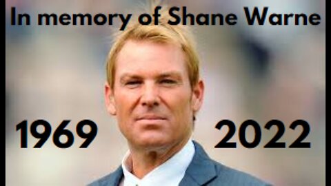 Shane Warne - A Tribute - in memory of a cricket legend 🏏🎹