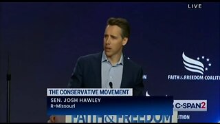 Sen Hawley: We Didn’t Start Culture War But We Will Win It!