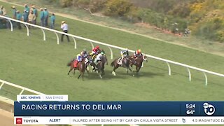 Racing returns to Del Mar
