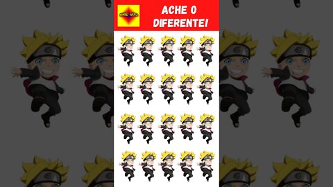 Encontre o Emoji Diferente de Boruto - Quiz Anime