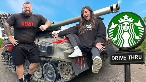 I Drove a Tank to Starbucks!