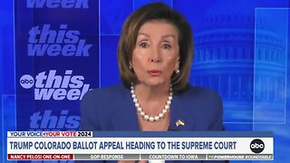 Nancy Pelosi says Donald Trump engaged in insurrection, gets cornered on ballot removal