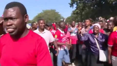 Tazama shangwe la mashabiki wa Simba SC, wakiongozwa na Meneja wa Mawasiliano wa timu Ahmed Ally