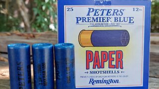 Paper Shotgun Shells - Peters Premier Blue Shotshells