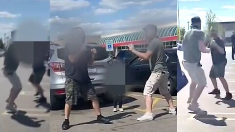 Two men brawl in front of young child in Meijer parking lot after alleged road rage - iCkEdMeL