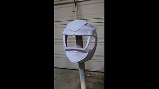 Sabertooth tiger helmet build pt 12 (3rd fill and wet sand) #mmpr #subscribe #like #trini #aisha