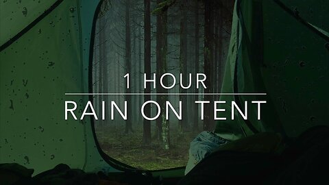 Rain On Tent Sounds For Sleep - Rain Sound - Camping In The Rain