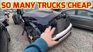 So Many Trucks Cheap At Auction, Smashed Dually Runs And Drives!