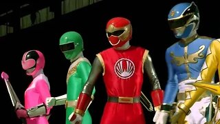 The Green Ranger Takes Charge: A New Era of Power Rangers - Female Red Ranger and Yellow Male Ranger