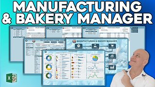 How To Create A Manufacturing Or Bakery Managing Application In Excel [Masterclass & Free Download]