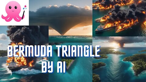 what the BERMUDA TRIANGLE would look like by AI