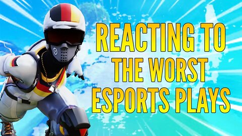 Reacting To The Worst (Fortnite) Esports Moments!