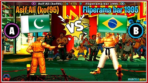 The King of Fighters '95 (Asif Ali (kof95) Vs. Fliperama bar 1995) [Pakistan Vs. Brazil]