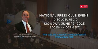Monday, June 12, 2023! Dr. Greer's Groundbreaking National Press Club Event! FREE to Watch!