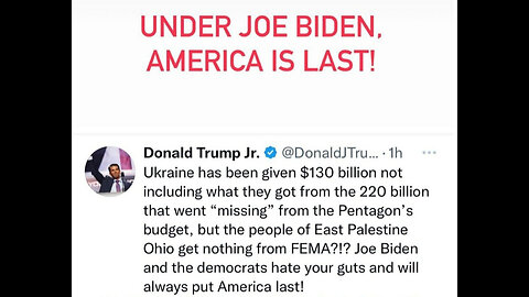 New Trump Ad Is Great! Biden Visit East Palenstine 400 Days After Train Derailed! 2-17-24 Doc Rich