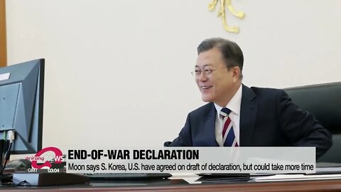 South Korea, U S have agreed on draft of end of war declaration