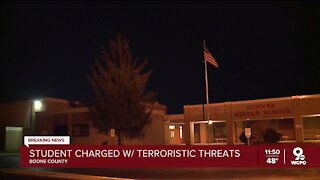 Boone County middle school student charged with terroristic threatening