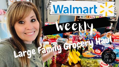 My Large Family Grocery Haul Went $100 Over Budget | Walmart Pick Up / Shop with Me #groceryhaul