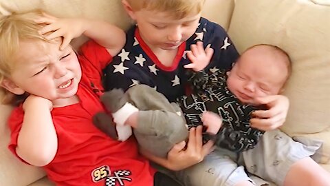 Funny Video #004 Legendary Moments When Kids Meet Newborn Babies 🔥🧡