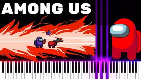 🔴 Among Us - Theme of the Game - Hard Piano [Version Extended] 😠