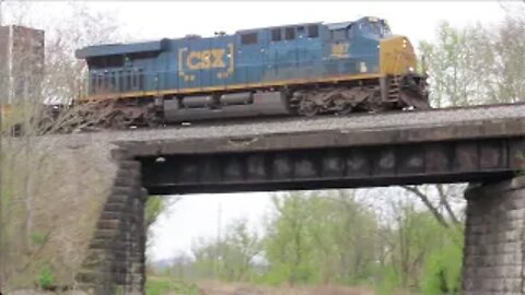 CSX I137 Intermodal Train from Lodi, Ohio April 30, 2022