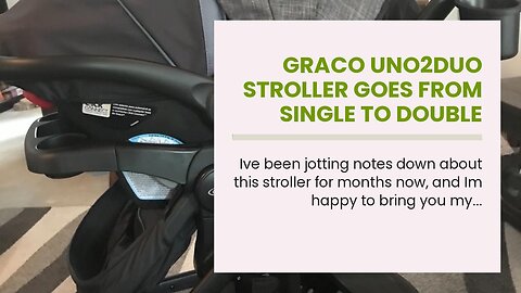 Graco Uno2Duo Stroller Goes from Single to Double Stroller, Ellington