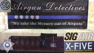 Sig Sauer X-Five ASP CO2 Pellet Pistol "Full Review" By Airgun Detectives