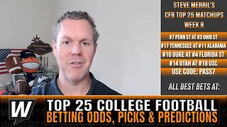 College Football Week 8 Picks and Odds | Top 25 College Football Betting Preview & Predictions