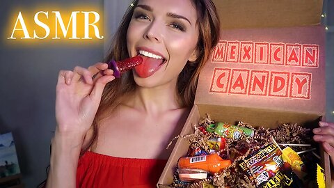 ASMR // Mexican Candy Taste Test 😂 [lollipop mouth sounds, chewy candy]