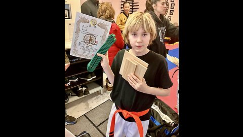 Taekwondo Green Belt Certification 🥋