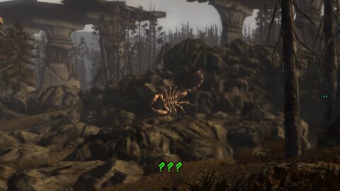 Fallout 3 Bugs (Modded) - Albino Radscorpion Falls Through The Ground, Then Appears Elsewhere